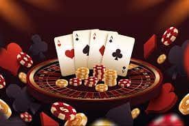 Meja Texas Hold'em Bonus dengan dealer langsung dan kartu komunitas di platform pasang nomor